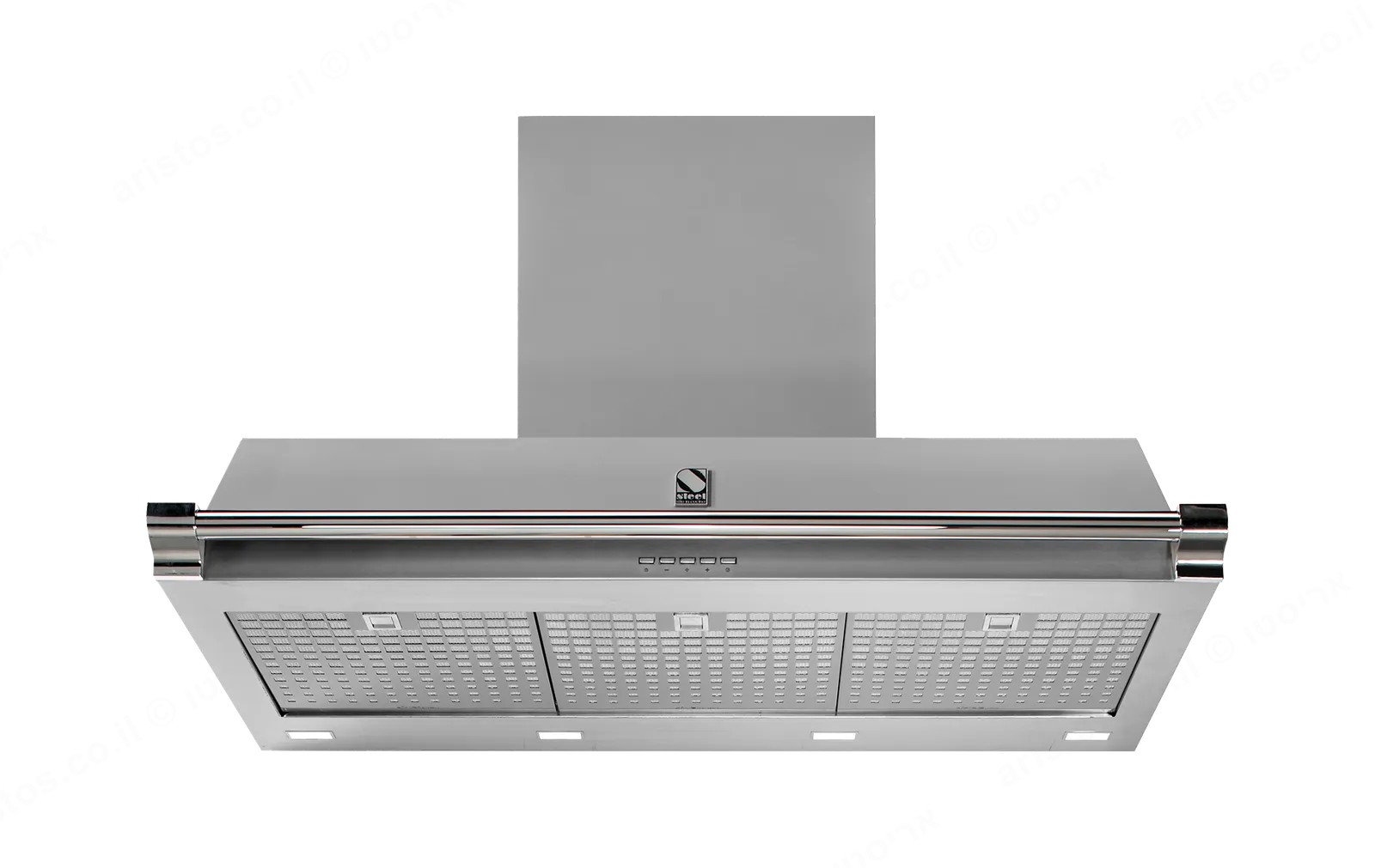 Steel קולט אדים 90 ס"מ סדרת Ascot תוצרת Steel דגם AKL90 נירוסטה מוברשת — תמונה 2